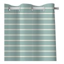 Ver imagem 3 de Cortina Infantil Listrada Verde Tecido Premium 2,60x1,50m
