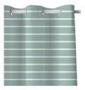 Ver imagem 3 de Cortina Infantil Listrada Verde Tecido Premium 2,60x1,50m