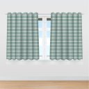 Ver imagem 2 de Cortina Infantil Listrada Verde Tecido Premium 2,60x1,50m