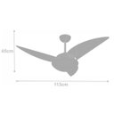 Ver imagem 2 de Ventilador de Teto Volare Class Branco 127V