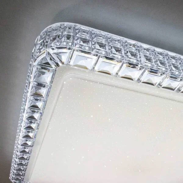 Ver imagem 3 de Lustre Plafon Led Orion 12w 28x28 Céu Estrelado Acrílico Branco Frio 6500k Bivolt