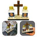 Ver imagem 3 de Kit Sacramental Medalha de São Bento - Água Sal e Crucifixo Fornecedor 30 4031
