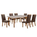 Ver imagem 4 de Mesa de Jantar Liz 6 Cadeiras Lira Tampo MDF com Vidro