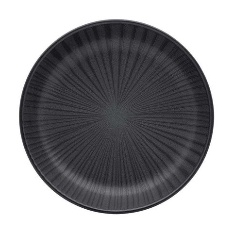 Jogo de 6 Pratos Fundos 20,5 cm Oxford Flat Ônix