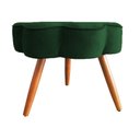 Ver imagem 2 de Puff Decorativo Pés Palito Aurora Veludo - Estopar Puff Aurora Veludo Veludo Verde