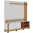 Ver imagem 1 de Estante Painel para Tv 75 Pol Madrid C05 Off White Matte/freijó - Mpozenato
