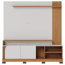 Ver imagem 7 de Estante Painel para Tv 75 Pol Madrid C05 Off White Matte/freijó - Mpozenato