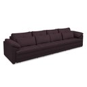 Ver imagem 2 de Sofá Retrátil Elétrico Sala de Estar Nolan Bipartido 379cm Conforto Premium em Couro Borgonha G58 -