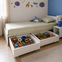 Ver imagem 1 de Caixa Baú Gaveta com Rodízios para Brinquedos para Cama