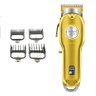 Maquina De Cortar Cabelo Profissional Kemei 1986 Gold Ouro Edition 8w Bivolt Sem Fio - 1