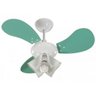 Ventilador de Teto Grécia Branco 3 Pás Verdes 127V - 1