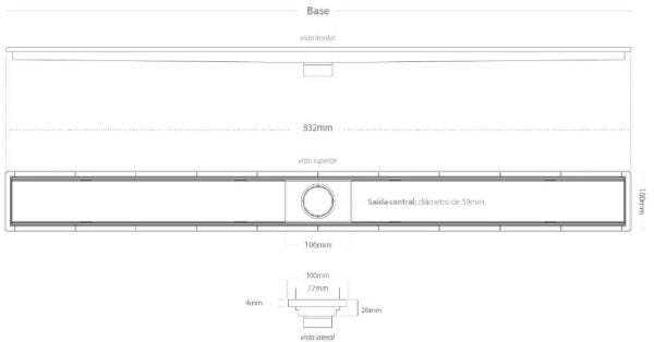 Ralo Linear Royal 80cm Tampa Oculta 131 - Ralo Linear - 5