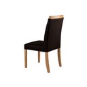 Ver imagem 4 de Kit 4 Cadeiras Decorativas Sala de Jantar Luxo Anita Facto Marrom - Mozzelar