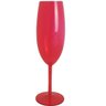 Taça Para Espumante Champagne 280ml Poliestireno Vermelho Translúcido Ou - 1