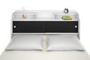 Ver imagem 5 de Cabeceira Box Casal Elisa Branco ou Branco/Preto