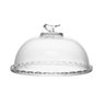 Queijeira de Cristal C/tampa Bird Transparente 20cm Wolff - 2