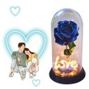 Ver imagem 5 de Luminária Love a Rosa Encantada Azul 28 Cm Presente de Natal Presente para Namorada Amor Lindo Bouti