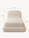 Ver imagem 6 de Cama Estofada Solteiro com Cabeceira Design Moderno e Sofisticado com Peseira