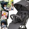 Carrinho para Gemeos Compacto Passeio Kiddo Road Melange Preto - 4