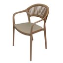 Ver imagem 1 de Cadeira Juna Alta - Bege Acinzentado Abra Casa