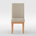 Ver imagem 4 de Cadeira Estofada em Suede Sala de Jantar Bege Bege