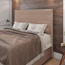 Ver imagem 7 de Cabeceira Cama Box Casal King Size Natali 193cm Linho Bege - Abmaza