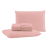 Jogo de Lençol Casal 3 Peças 400 Fios C/ Elástico Hotel:rosê - 1