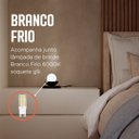 Ver imagem 2 de Abajur Luminária de Mesa Dama Interruptor e Globo e Lâmpada Branco Frio Decoração Casa Sala Quarto