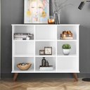 Ver imagem 5 de Nicho Organizador Retro 9 Prateleiras MDF 108cm Branco