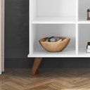 Ver imagem 2 de Nicho Organizador Retro 9 Prateleiras MDF 108cm Branco