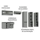 Ver mais imagens de Armário De Cozinha Completa Suspenso 320Cm Cinza