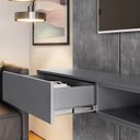 Ver imagem 2 de Painel Ripado 225cm Para TV 75 Polegadas Bless 2.3 Lukaliam Cimento Queimado