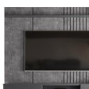 Ver imagem 3 de Painel Ripado 225cm Para TV 75 Polegadas Bless 2.3 Lukaliam Cimento Queimado