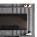 Ver imagem 5 de Painel Ripado 225cm Para TV 75 Polegadas Bless 2.3 Lukaliam Cimento Queimado