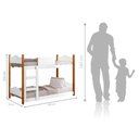 Ver imagem 4 de Mini Beliche Infantil Arthur Branco Com Colchões