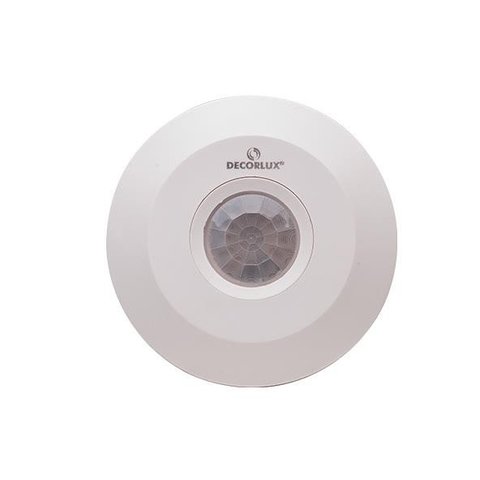 Sensor de Presença, Plástico, Teto Sobrepor Redondo 6m 100-240v, Cor Branco, (cx 1un) Decorlux