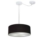 Ver imagem 1 de Pendente Cilíndrico Com Desvio Preto Mj-4255