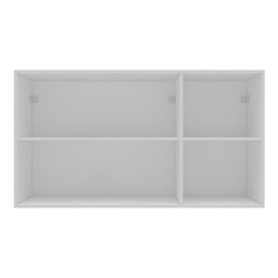 Armário de Cozinha Americana Aéreo 120cm 3 Portas com Vidros Multimóveis Cr20488 Branco/azul - 3