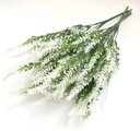 Ver imagem 5 de 4 Ramos Planta Lavanda Artificial Branca com 35 Folhas 40cm