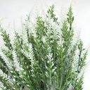 Ver imagem 3 de 4 Ramos Planta Lavanda Artificial Branca com 35 Folhas 40cm