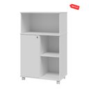 Ver imagem 2 de Armário Multiuso Rimo Grande 124 cm com 01 Porta Pratic - Branco