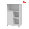 Armário Multiuso Rimo Grande 124 cm com 01 Porta Pratic - Branco - 2