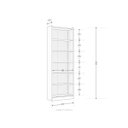 Ver imagem 4 de Estante para Livro 5 Prateleiras Moderno Zanzini