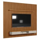 Ver imagem 2 de Painel para Tv até 75 Polegadas Sydnei 2 Portas 300 Cm Ripado Nature/off White - Pnr Móveis