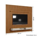 Ver imagem 3 de Painel para Tv até 75 Polegadas Sydnei 2 Portas 300 Cm Ripado Nature/off White - Pnr Móveis