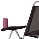 Ver imagem 5 de Cadeira Reclinável Mor Boreal Preta C/ Porta Copo 4 Posições