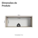 Ver imagem 3 de Armário Aéreo 80cm 1 Porta Basculante Nice Madesa