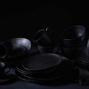 Ver mais imagens de Aparelho de Jantar 16 Peças Orgânico Preto Matte Porto Brasil