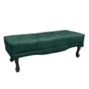 Ver imagem 1 de Recamier Decorativo 140cm Loewe Veludo Pés de Madeira Verde Floresta - Gran Belo