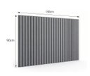 Ver imagem 4 de Cabeceira Casal Ripada MDF Modular 90x138cm sem Furos 3M:Cinza